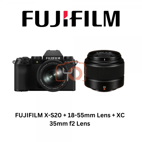 FUJIFILM X-S20 + 18-55mm Lens + XC 35mm f2 Lens