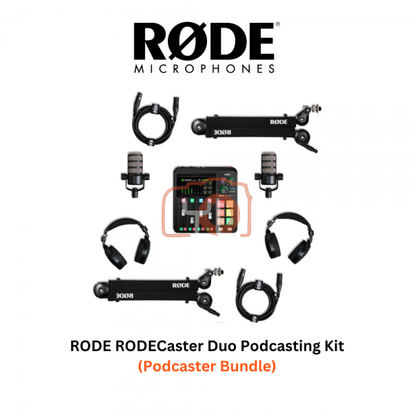RODE RODECaster Duo Podcasting Kit (Podcaster Bundle)