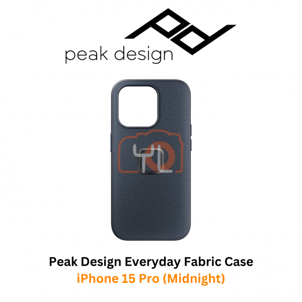 Peak Design Everyday Fabric Case for iPhone 15 Pro (Midnight)