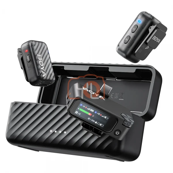 BOYA (BOYAMIC 2-02) AI-Powered Mini Wireless Microphone (2TX+1RX+1CC)