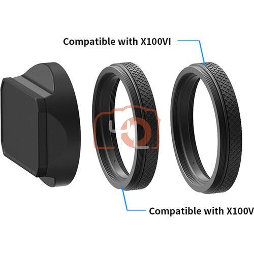 YC Onion Lens Hood for FUJIFILM X100-Series Cameras - Black