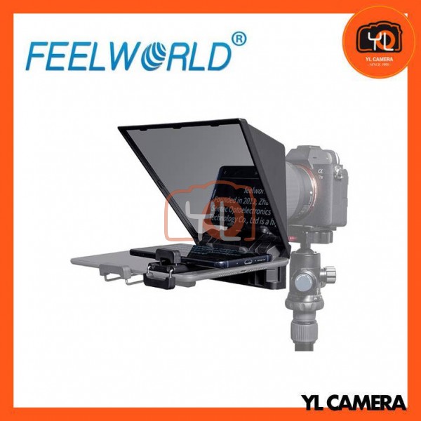 FeelWorld TP2 Portable DSLR / Mirrorless Camera Teleprompter for Smartphone / Tablet
