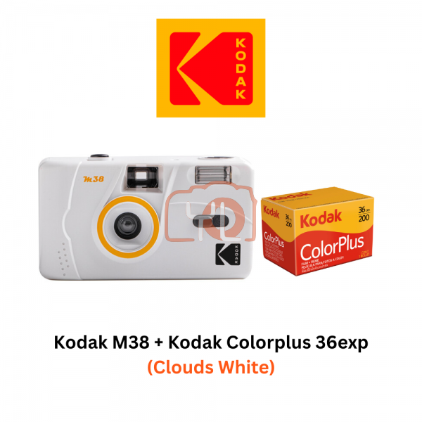 Kodak M38 Film Camera + Kodak Colorplus 200 (Clouds White)