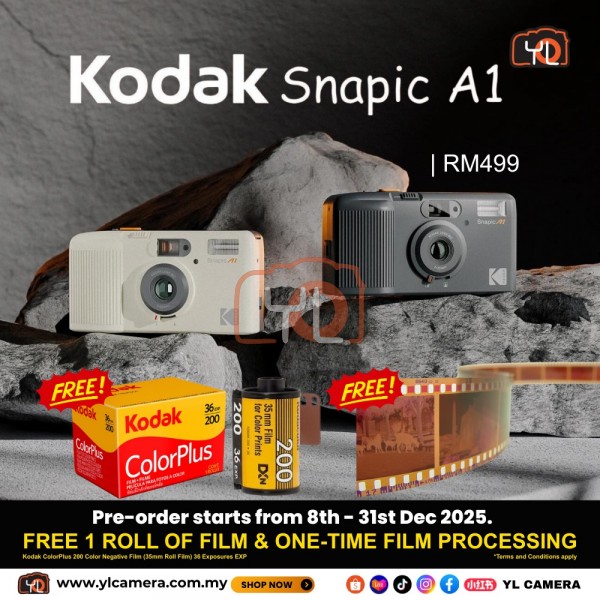 Kodak Snapic A1 35mm Film Camera (Rhino Gray)