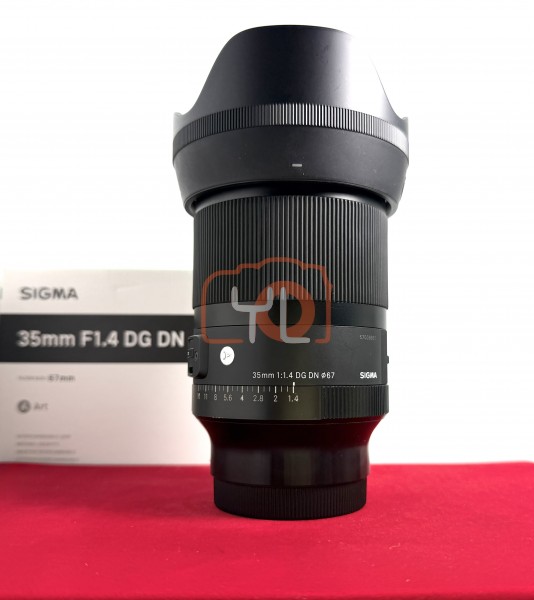 [USED-PJ33] Sigma 35MM F1.4 DG ART Lens (Sony FE), 90% Like New Condition (S/N:57008961)