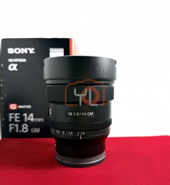 [USED-PJ33] Sony 14mm F1.8 GM FE, 95% Like New Condition (S/N:1849658)