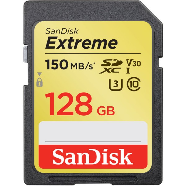 SanDisk 128GB Extreme UHS-I SD Card (150MB/s)