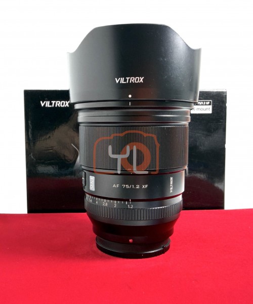 [USED-PJ33] Viltrox 75mm F1.2 PRO AF XF (Fujifilm X) , 90% Like New Condition (S/N:35A210110819)