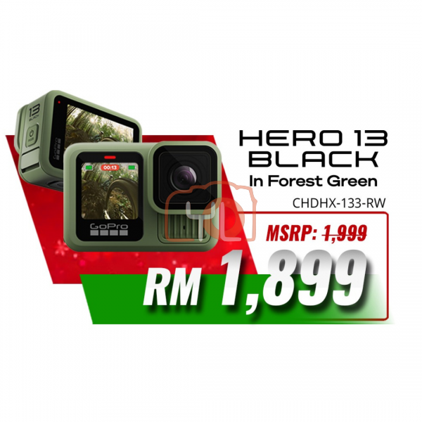GoPro HERO13 Black in Forest Green  (CHRISTMAS PROMO)