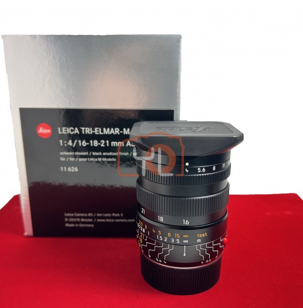 [USED-PJ33] Leica 16-18-21mm F4 Tri-Elmar-M ASPH (11626), 95% Like New Condition (S/N:4182436)