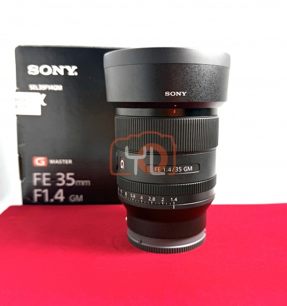 [USED-PJ33] Sony 35mm F1.4 GM FE, 90% Like New Condition (S/N:1906864)