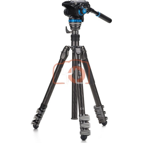 Benro FRHN34CFS6PRO Rhino S6PRO Video Tripod Kit with Flip Locks (Carbon Fiber)