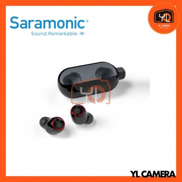 Saramonic In Ear True Wireless Earbuds with Mic/Noise Reduction and Charging Case