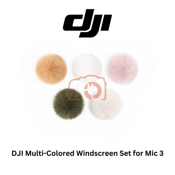 DJI Multi-Colored Windscreen Set for Mic 3 (5-Pack)