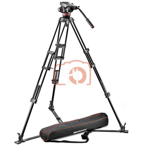 Manfrotto 502A Video Head, 546GB Tripod, and Carry Bag Bundle