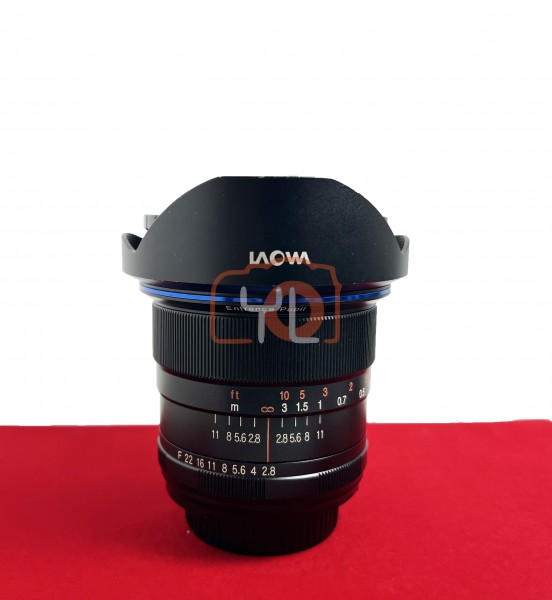 [USED-PJ33] Laowa 12mm F2.8 Zero D (Nikon F), 90% Like New Condition (S/N:002617)