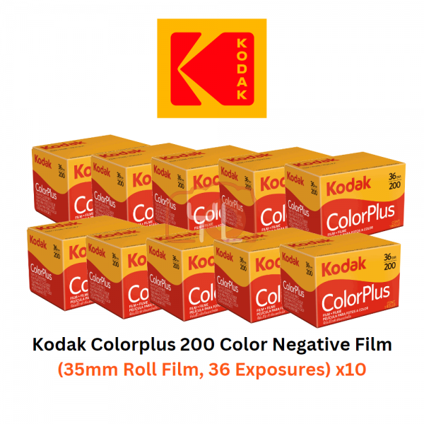 Kodak ColorPlus 200 Color Negative Film (35mm Roll Film) x 10 PCS