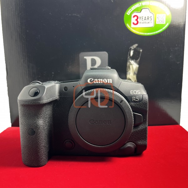 [USED-PJ33] Canon EOS R5 Body (Shutter Count: 2K) , 95% Like New Condition (S/N:28021000189)