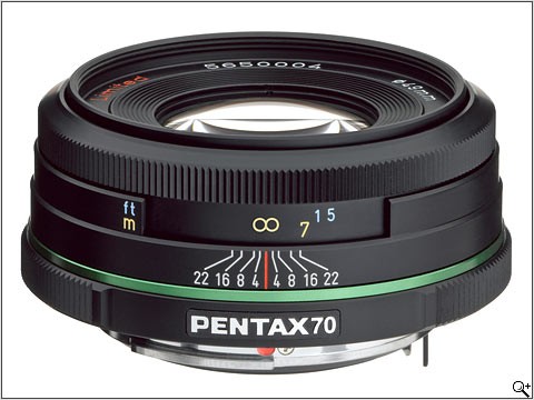 Pentax 70mm F2.4 SMC DA Limited Lens