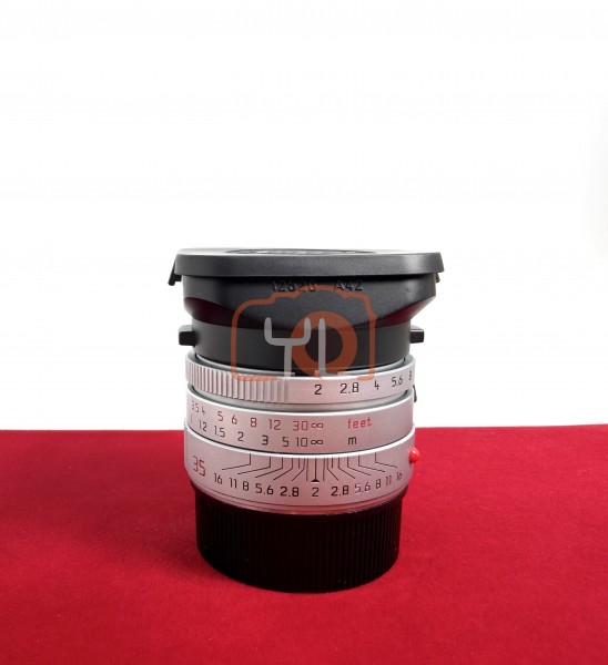 [USED-PJ33] Leica 35mm F2 Summicron-M ASPH (Silver) 11882 , 90% Like New Condition (S/N:4091725