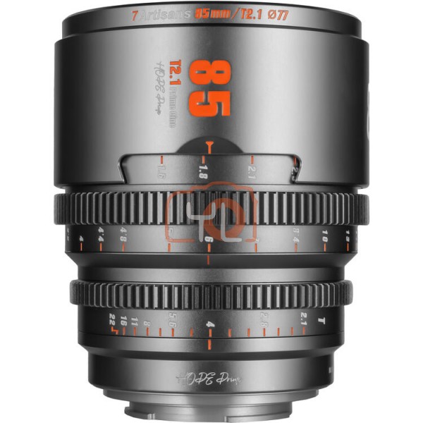 7Artisans Hope 85mm T2.1 S35 Cine Lens (Panasonic / OM System Micro Four Thirds Mount, Titanium Gray)