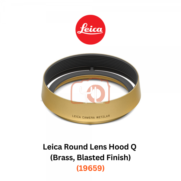 Leica Round Lens Hood Q (Brass, Blasted Finish) (19659)