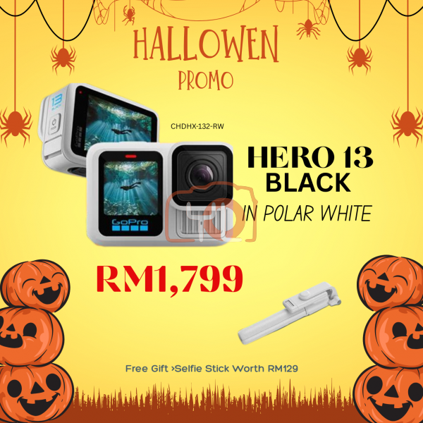 GoPro HERO13 Black in Polar White (Limited Edition) (Halloween Promo)