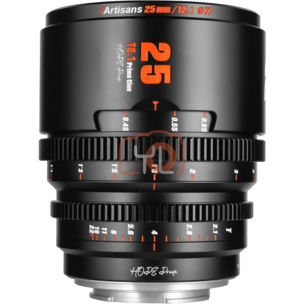 7Artisans 25mm T2.1 Hope S35 Cine Lens (FUJIFILM X Mount, Black)