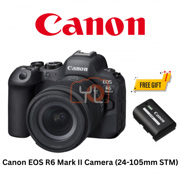 Canon EOS R6 Mark II Kit RF 24-105mm F4-7.1 STM Lens - (Free Battery LP-E6P &Redeem Online Homan 256GB V30 SD Card & TnGO Ewallet RM300)