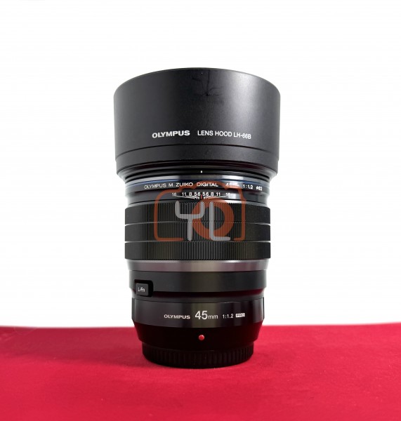 [USED-PJ33] Olympus 45mm F1.2 PRO M.Zuiko Digital, 95% Like New Condition (S/N:349002100)