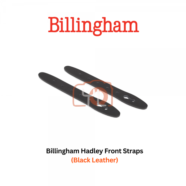 Billingham Hadley Front Straps (Black Leather)