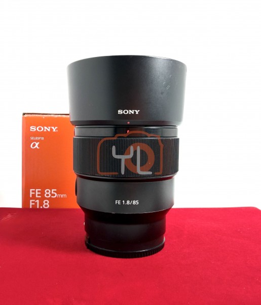 [USED-PJ33] Sony 85mm F1.8 FE ,85% Like New Condition (S/N:1930929)