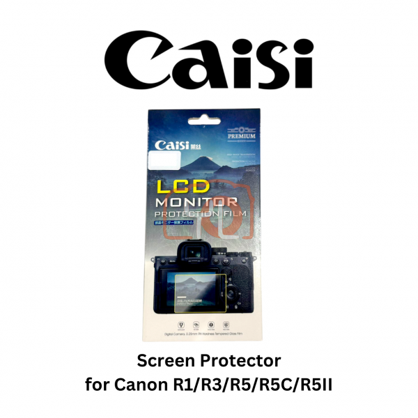 Caisi Digital Camera LCD Screen Protector Tempered Glass Film for Canon R1/ R3/ R5/ R5C/ R5II