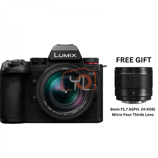 Panasonic LUMIX G9 II Mirrorless Camera with 12-60mm f2.8-4 Lens - Free Panasonic Leica DG Summilux 9mm f1.7 ASPH Lens (H-X09MGC)
