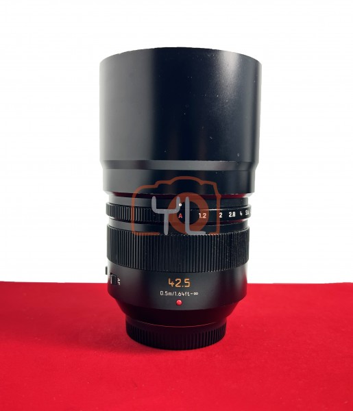 [USED-PJ33] Panasonic 42.5mm F1.2 LumiX G Leica DG Nocticron ASPH, 90% Like New Condition (S/N:XT7JN101399)