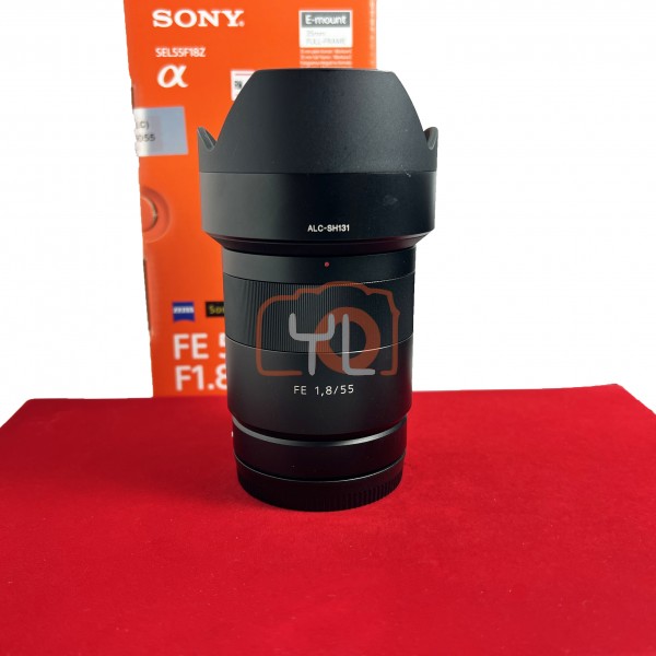 [USED-PJ33] Sony 55mm F1.8 ZA FE , 95% Like New Condition (S/N:0416224)