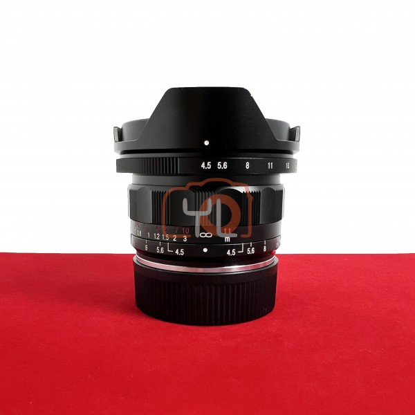 [USED-PJ33] Voigtlander 15mm F4.5 III Super Wide Heliar VM (Leica M), 95% Like New Condition (S/N:8520371)