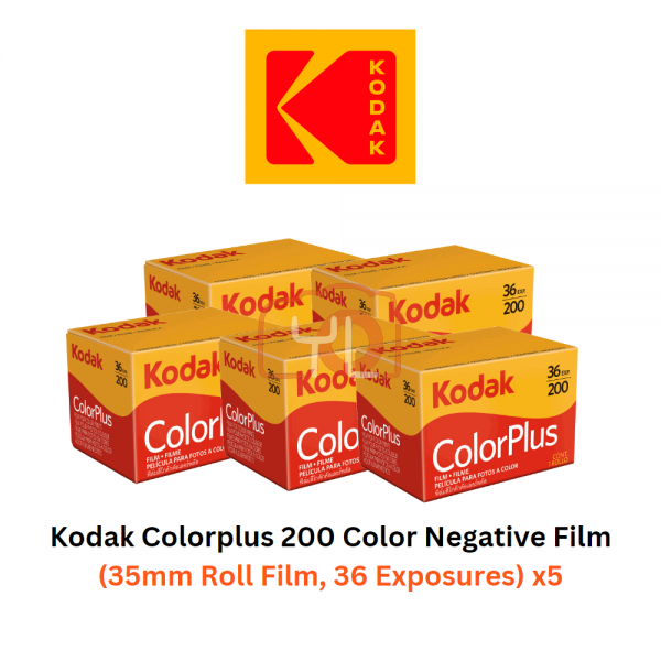 Kodak ColorPlus 200 Color Negative Film (35mm Roll Film) x 5 PCS