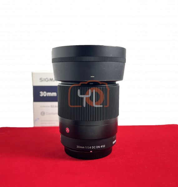 [USED-PJ33] Sigma 30mm F1.4 DC DN Contemporary (MFT) , 90% Like New Condition (S/N:53512279)