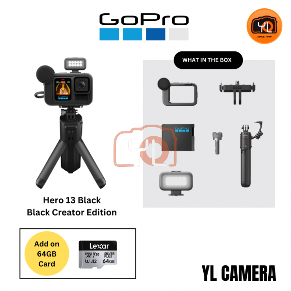 GoPro HERO13 Black Creator Edition (bundle with 64GB Card)