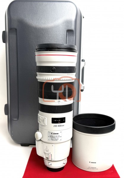 [USED-PJ33] Canon 200-400mm F4 L IS USM EF W/ 1.4X Extender ,85% Like New Condition (S/N:0400000125)