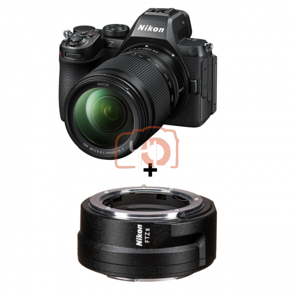 Nikon Z5 II Mirrorless Camera with 24-200mm f/4-6.3 Lens + FTZ II Adapter  (EN-EL15C Battery - Online email to service@futuromic.com )