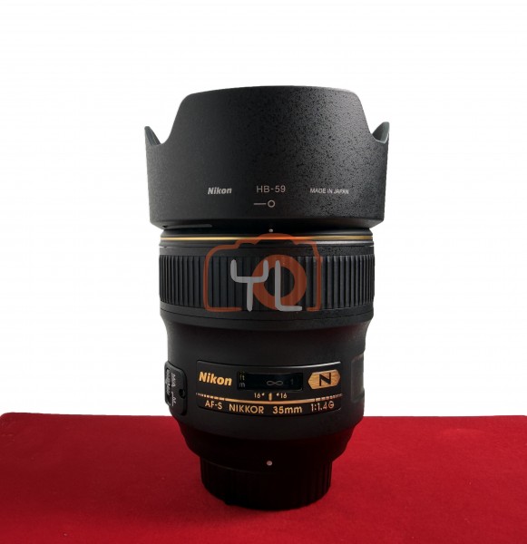 [USED-PJ33] Nikon 35mm F1.4 G AFS, 95% Condition Like New (S/N:224144)