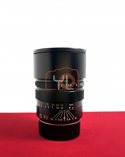 [USED-PJ33] Leica 90mm F2 Summicron-M V4 E55 11137, 90% Like New Condition (S/N:3642857)