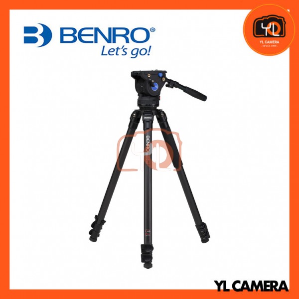 Benro C373FBV6H Series 3 Carbon Fiber Video Tripod and 75mm BV6 Head
