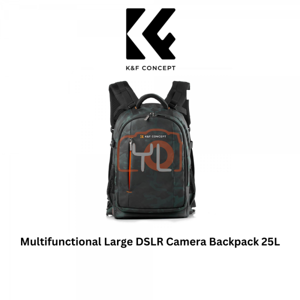 Multifunctional Large DSLR Camera Backpack 25L