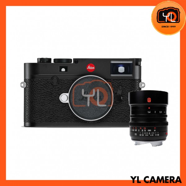 Leica M10 Digital Rangefinder Camera - Black (20000) + 7artisans M 35mm F1.4