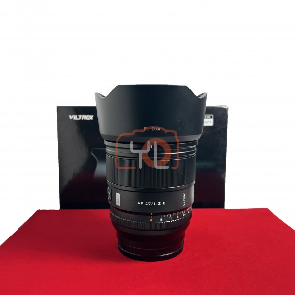 [USED-PJ33]  Viltrox 27mm F1.2 PRO AF APS-C  (E-Mount) , 90% Like New Condition (S/N:01CYUMF)