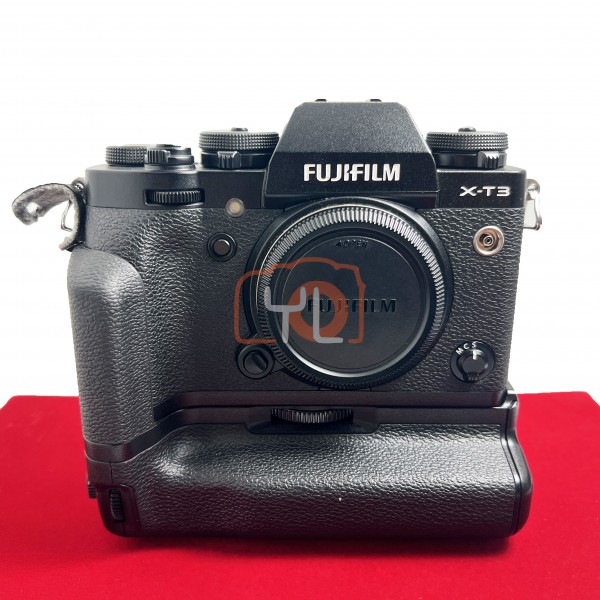 [USED-PJ33] Fujifilm X-T3 Body + VG-XT3 Battery Grip, 90% Like New Condition (S/N:8CQ13259)