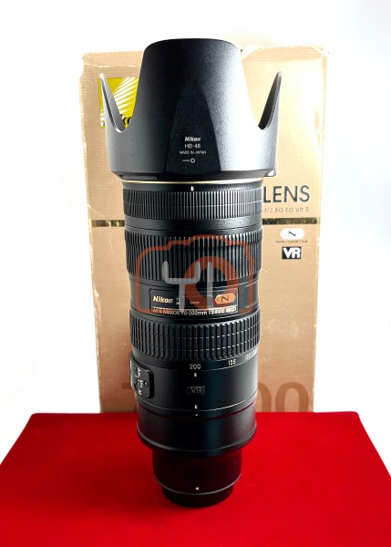 [USED-PJ33] Nikon 70-200mm F2.8 G VR II AFS, 85% Like New Condition (S/N:20045244)